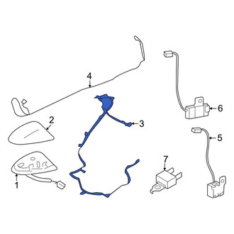 Nissan OE - Front Antenna Cable
