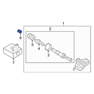 Nissan OE - Tire Pressure Monitoring System (TPMS) Sensor Nut