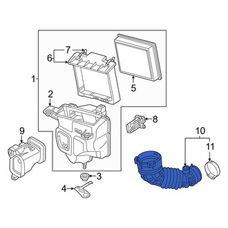 Nissan OE - Rear Left Engine Air Intake Hose