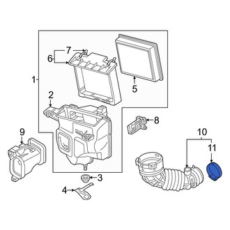 Nissan OE - Left Engine Air Duct Clamp
