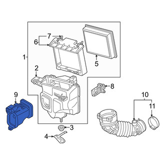 Nissan OE - Front Left Engine Air Intake Hose