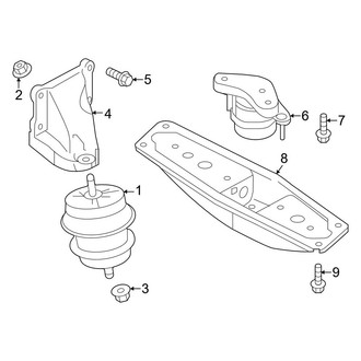 Nissan OE - Engine & Transmission Mounting (Manual Top), (Standard Tr)