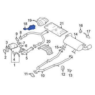Nissan OE - Right Upper Turbocharger Mount Heat Shield