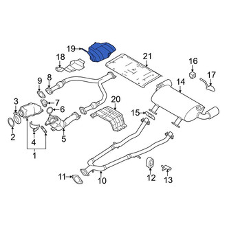 Nissan OE - Left Lower Turbocharger Mount Heat Shield