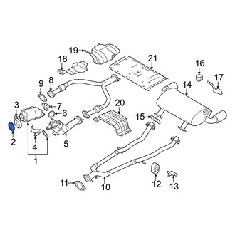 Nissan OE - Rear Left Catalytic Converter Gasket