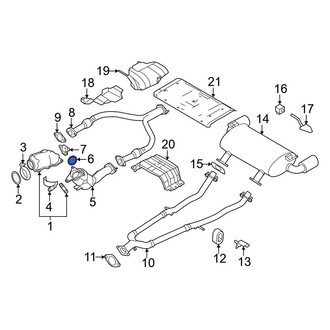 Nissan OE - Center Left Catalytic Converter Gasket