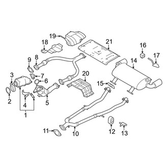 Nissan OE - Exhaust System - Exhaust Components