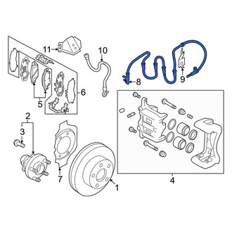 Nissan OE - Front ABS Wheel Speed Sensor