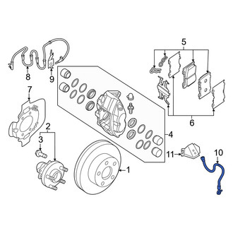 Nissan OE - Front Left Brake Hydraulic Hose