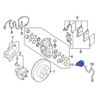 Nissan OE - Left Brake Hydraulic Line Bracket