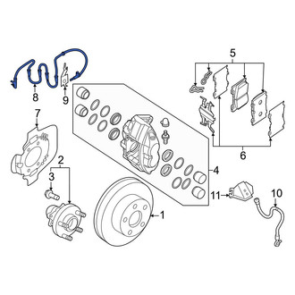 Nissan OE - Front ABS Wheel Speed Sensor