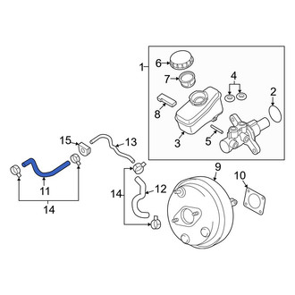 Nissan OE - Front Brake Vacuum Hose