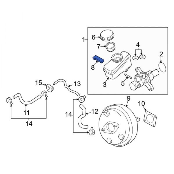 Nissan OE 4604864J21 - Brake Fluid Level Switch