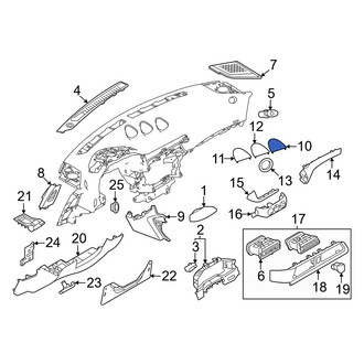 Nissan OE - Front Center Right Instrument Cluster Bezel