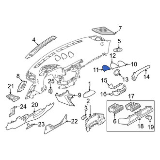Nissan OE - Front Center Left Instrument Cluster Bezel