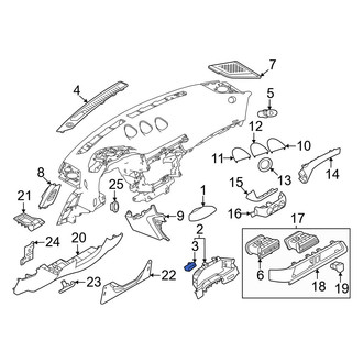 Nissan OE - Trip Odometer Reset Stem Knob