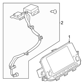 Nissan OE - Instrument Panel - Navigation System Components