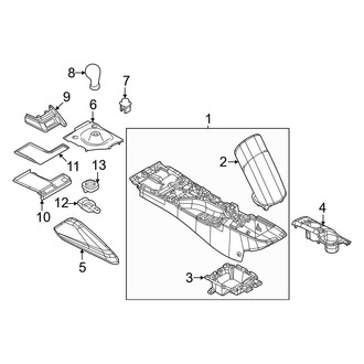 Nissan OE - Center Console (Manual Top), (Standard Tr)