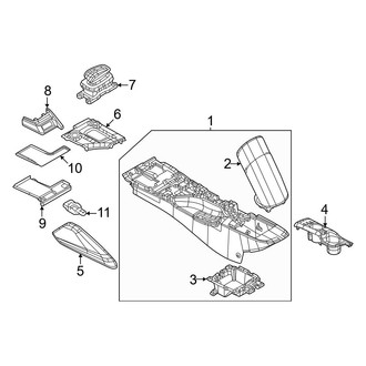 Nissan OE - Center Console (Automatic Tr)
