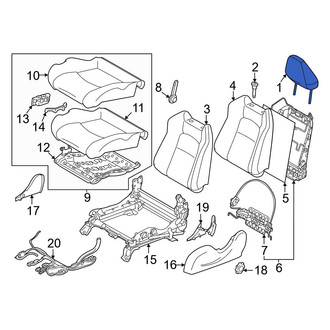 Nissan OE - Left Headrest