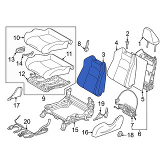 Nissan OE - Right Seat Back Cushion Cover