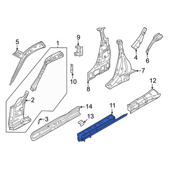 Nissan OE - Front Left Outer Rocker Panel