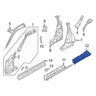 Nissan OE - Rear Left Outer Rocker Panel