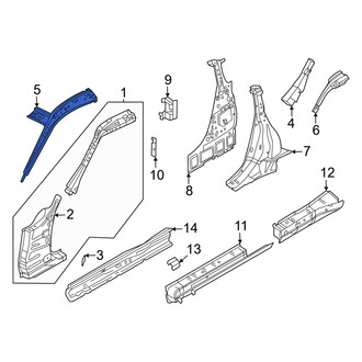 Nissan OE - Left Inner Body A-Pillar