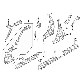 Nissan OE - Pillars, Rocker & Floor - Hinge Pillar