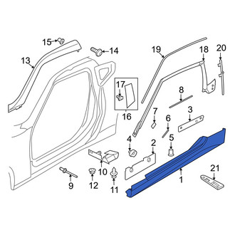 Nissan OE - Left Rocker Panel Guard