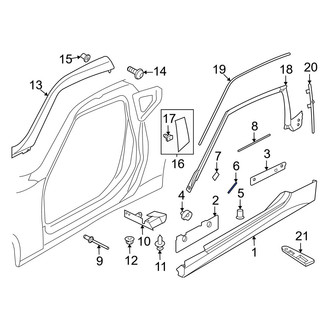 Nissan OE - Rocker Panel Molding Seal