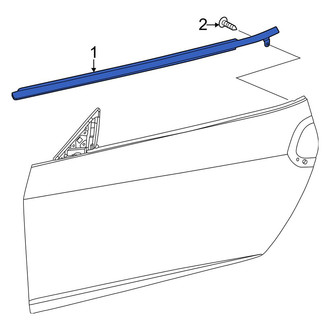 Nissan OE - Front Left Door Belt Molding