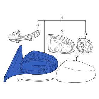 Nissan OE - Front Left Door Mirror