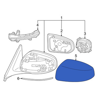 Nissan OE - Front Left Door Mirror Cover