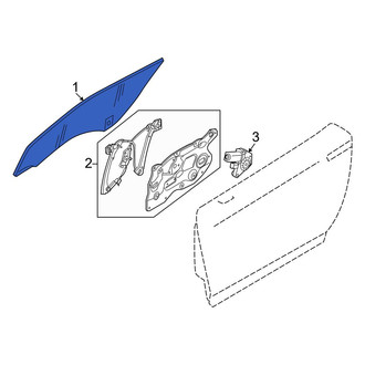 Nissan OE - Front Left Door Glass