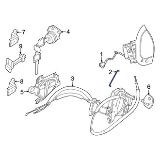 Nissan OE - Front Left Door Lock Operating Rod
