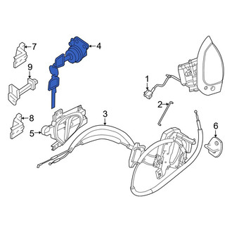 Nissan OE - Front Left Door Lock Cylinder