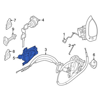 Nissan OE - Front Right Inner Interior Door Handle