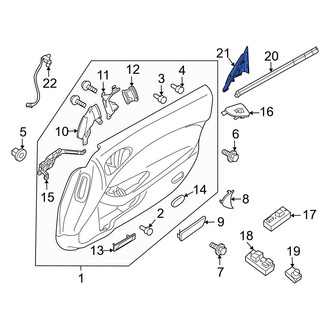 Nissan OE - Front Left Door Mirror Trim Ring