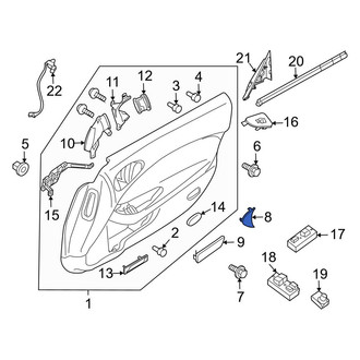 Nissan OE - Right Upper Door Interior Trim Panel Cap