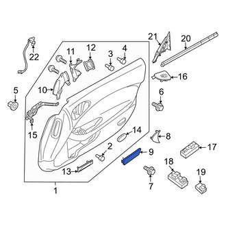 Nissan OE - Right Lower Door Interior Trim Panel Cap