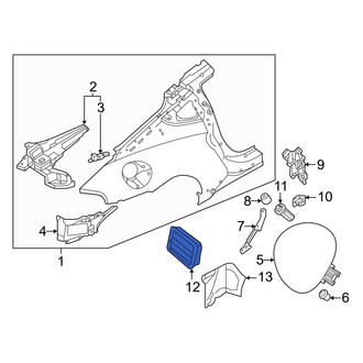 Nissan OE - Rear Quarter Panel Air Vent Grille