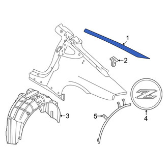 Nissan OE - Left Body C-Pillar Molding