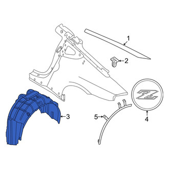 Nissan OE - Rear Left Quarter Panel Splash Shield