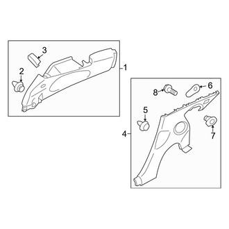 Nissan OE - Quarter Panel - Interior Trim (Quarter Panel Trim)
