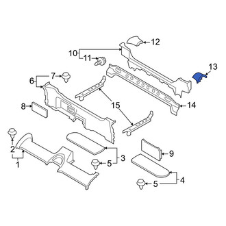 Nissan OE - Rear Left Partition Panel