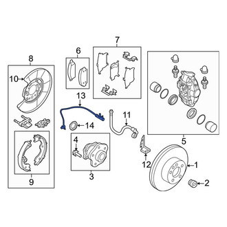 Nissan OE - Rear Left ABS Wheel Speed Sensor