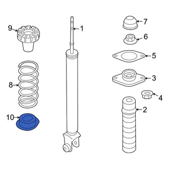Nissan OE - Rear Lower Coil Spring Insulator