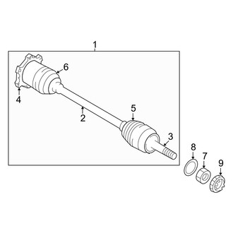 Nissan OE - Rear Suspension - Drive Axles