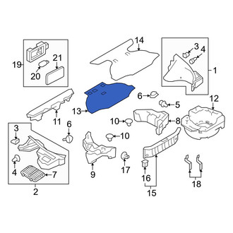 Nissan OE - Rear Spare Tire Compartment Cover